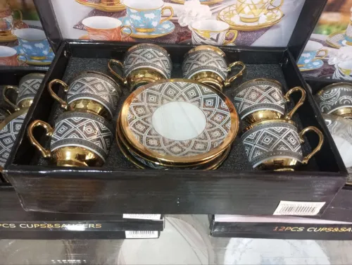 دزينة فناجين قهوة 